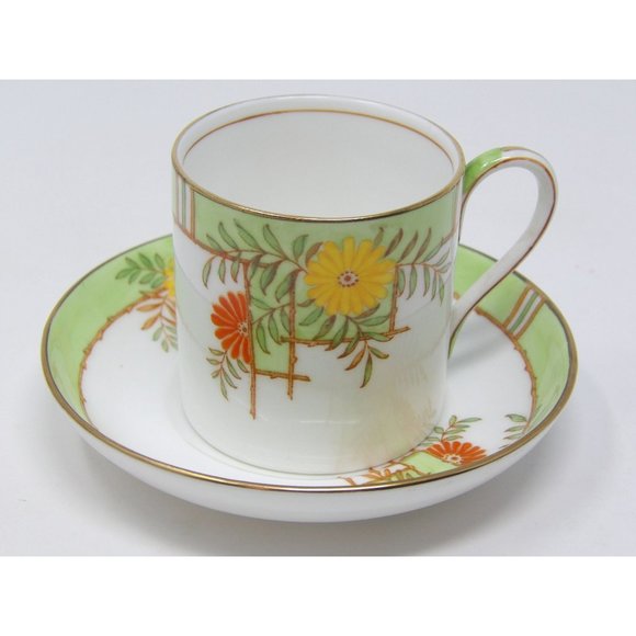 Vintage Aynsley England Bone China Demitasse Cups and Saucers Set of 4 White and - Picture 4 of 10